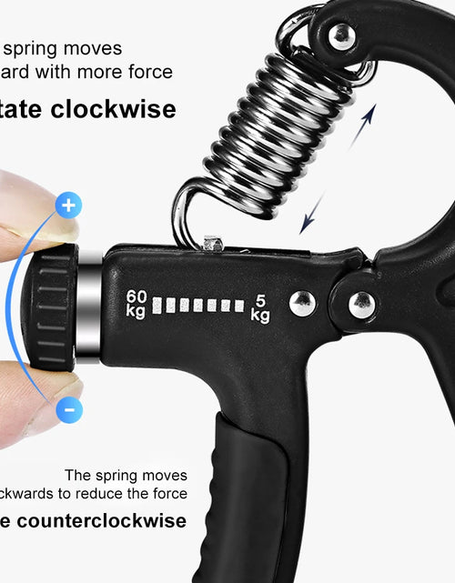 Load image into Gallery viewer, Grip Strengthener Strength Training Hand Exerciser Adjustable 5-60KG Fitness Unisex Finger Rehabilitation Training Hand Grip
