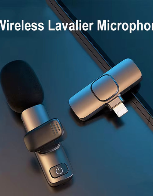 Load image into Gallery viewer, Hight Quality Wireless Lavalier Microphone Portable Audio Video Recording Mic for Iphone Android Live Game Mobile Phone Camera
