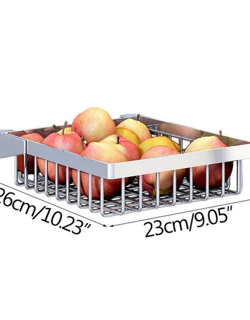 Load image into Gallery viewer, DIY Storage Holder Stainless Steel Kitchen Organizer Multifunction Kitchen Shelf Wall Drain Dish Baskets Spice Organizers
