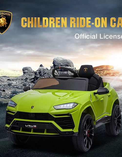 Load image into Gallery viewer, Lamborghini Urus 12V Electric Powered Ride on Car Toys for Girls Boys, White Kids Electric Vehicles Ride on Toys with Remote Control, Foot Pedal, MP3 Player and LED Headlights, CL61
