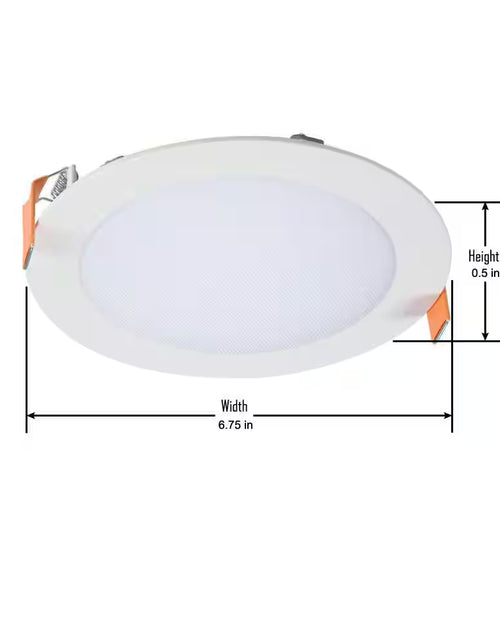 Load image into Gallery viewer, HLBSL Series 6 In. Adjustable CCT Canless IC Rated Dimmable Indoor, Outdoor Integrated LED Recessed Light Kit
