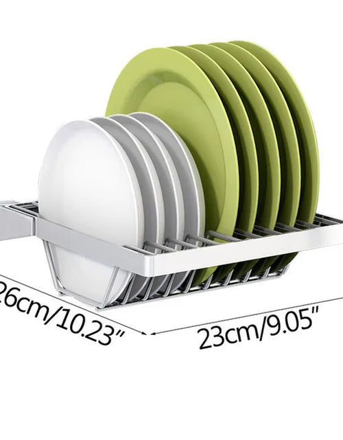 Load image into Gallery viewer, DIY Storage Holder Stainless Steel Kitchen Organizer Multifunction Kitchen Shelf Wall Drain Dish Baskets Spice Organizers
