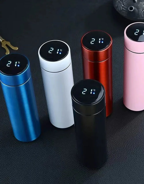 Load image into Gallery viewer, Stainless Steel Thermal Bottle with Digital Thermometer 500Ml Led Bilayer Flask Vacuum Insulated Bottle Portable Thermos Bottle
