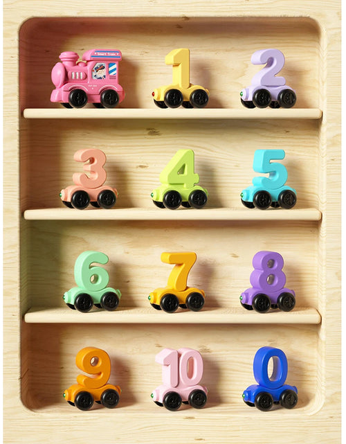 Load image into Gallery viewer, Magnetic Number Train Set Digital Learning Educational PVC Toys 12Pcs
