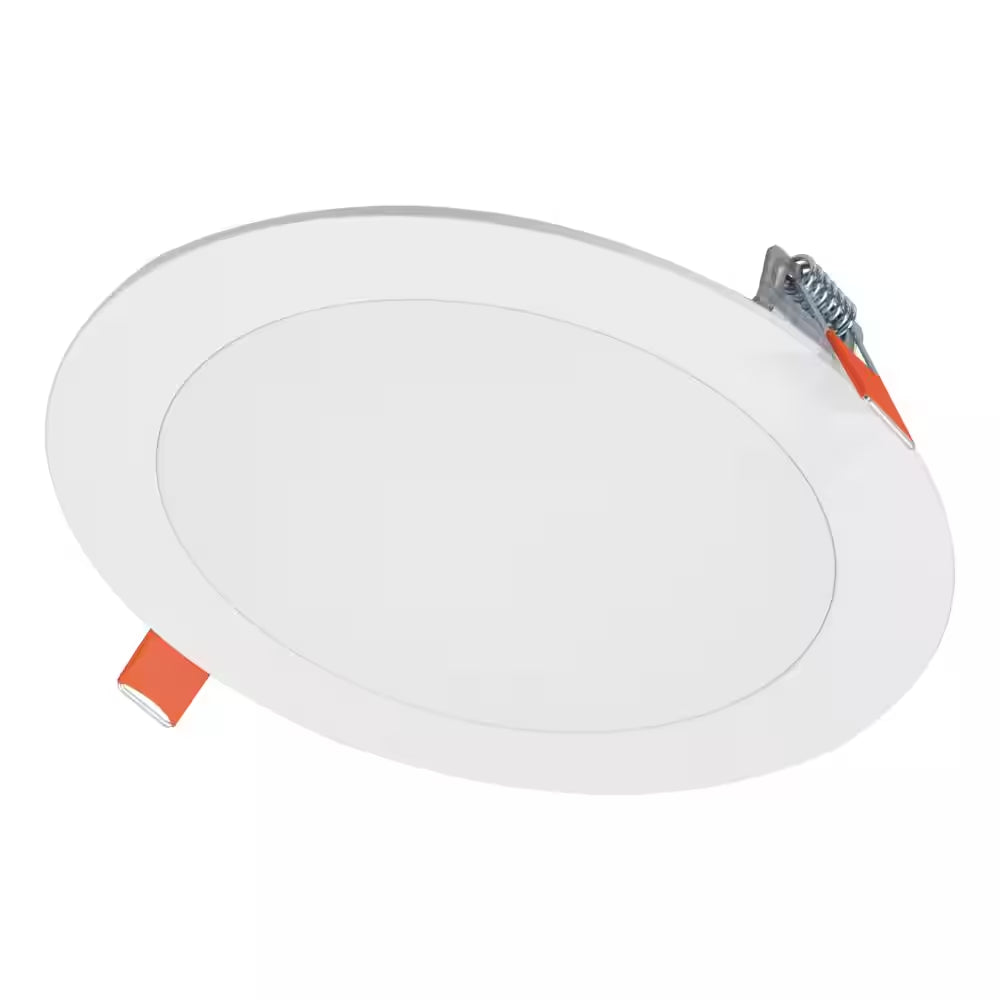 HLBSL Series 6 In. Adjustable CCT Canless IC Rated Dimmable Indoor, Outdoor Integrated LED Recessed Light Kit